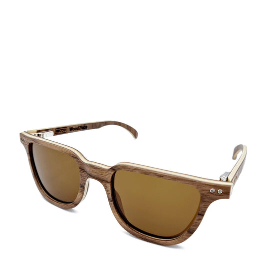 Lunettes de soleil en bois de noyer
