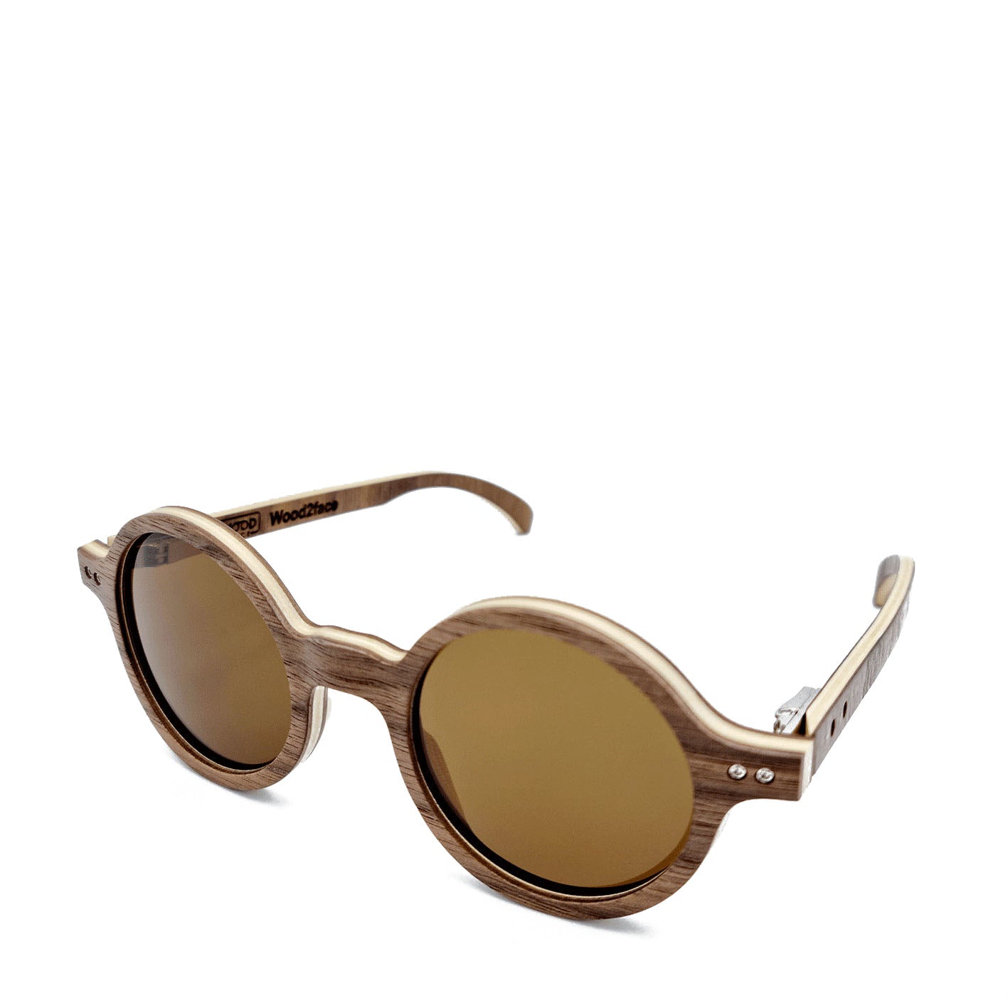 Lunettes de soleil en bois de noyer